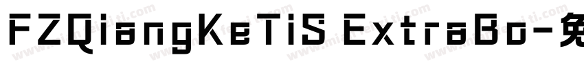 FZQiangKeTiS ExtraBo字体转换